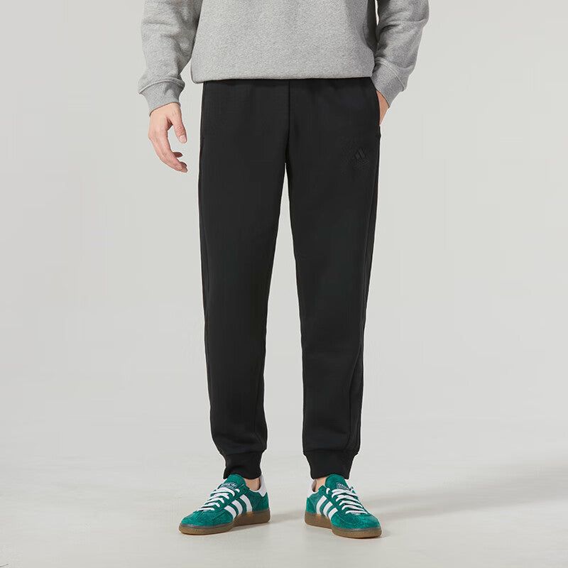 adidas Essentials Fleece 3-Stripes Tapered Cuff Pants 'Black' IJ8885 sold by KicksCrew product image thumbnail 3