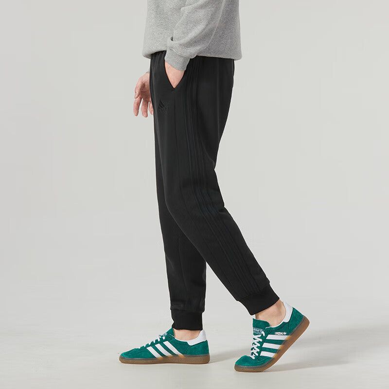adidas Essentials Fleece 3-Stripes Tapered Cuff Pants 'Black' IJ8885 sold by KicksCrew product image thumbnail 5