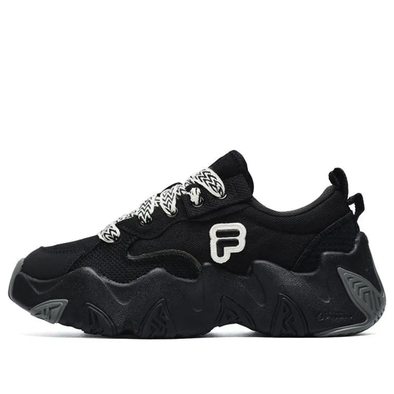 (WMNS) FILA FUSION Starfish Shoes 'Black Grey' T12W231303FBS sold by KicksCrew