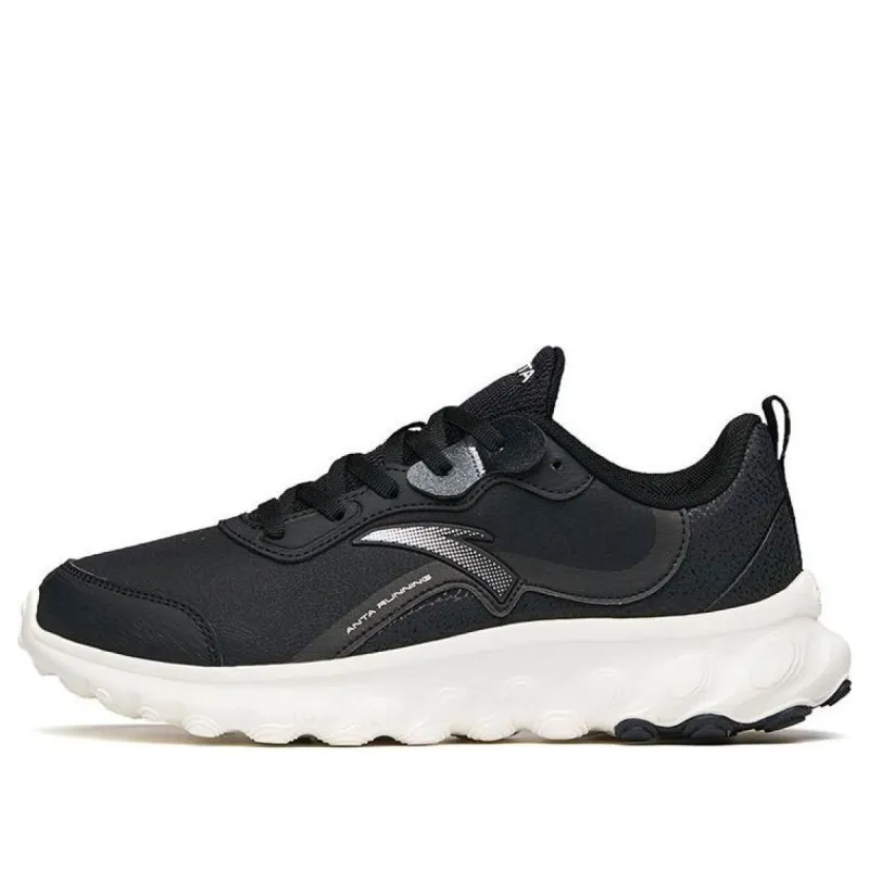 (WMNS) ANTA Running Series Sneakers 'Black Silver White' 122115582-8 sold by KicksCrew