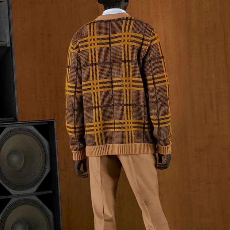 Gucci Reversible Wool Knit Cardigan 'Brown Yellow' 696576-XKCFX-2378 sold by KicksCrew product image thumbnail 3