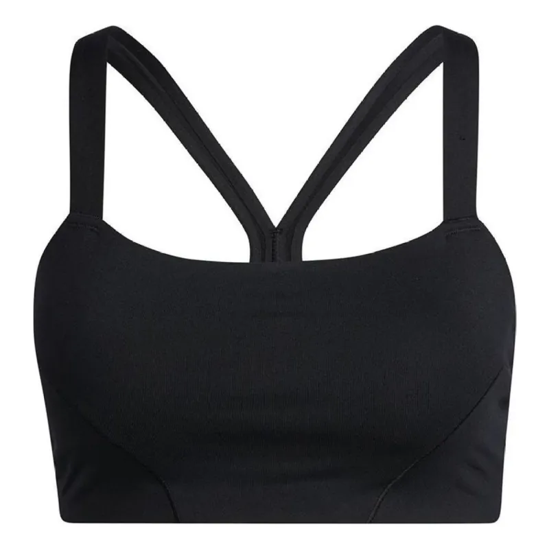 (WMNS) adidas Light-Support Yoga Bra Asia Sizing 'Black' H56330 sold by KicksCrew