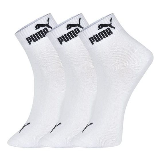 Puma Sneaker Socks 3 pack 'White Black' 100002945-003 sold by KicksCrew