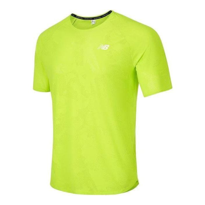 New Balance Q Speed Jacquard Short Sleeve 23 Tee 'Solar Yellow' MT33281-THW sold by KicksCrew