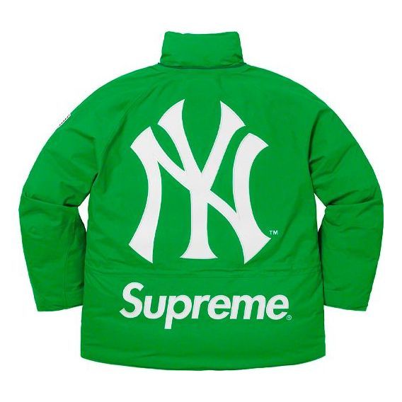 Supreme x New York Yankees GORE-TEX 700-Fill Down Jacket 'Green White' SUP-FW21-384 sold by KicksCrew product image thumbnail 2