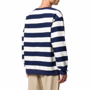 Gucci Striped Crewneck Jumper 'Navy White' 581969-XJBKQ-4759 sold by KicksCrew