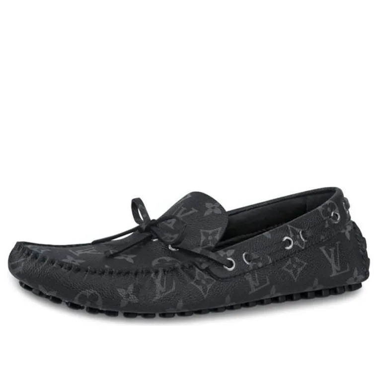 LOUIS VUITTON Arizona Moccasin Loafers 'Black' 1A441H sold by KicksCrew