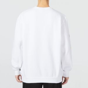 PUMA Ess Logo Repeat Graphic Crew 'White' 675128-02 sold by KicksCrew