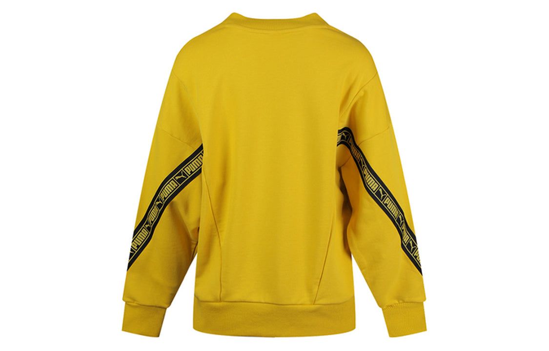 (WMNS) Puma Classic Tape Sweater 'Yellow Black' 596019-20 sold by KicksCrew product image thumbnail 2
