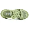 (WMNS) FILA FUSION Bianco Mule Slippers 'Green' T12W331302FWP sold by KicksCrew