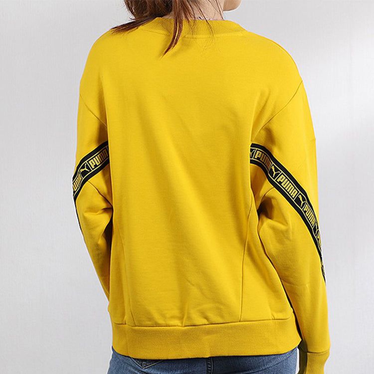 (WMNS) Puma Classic Tape Sweater 'Yellow Black' 596019-20 sold by KicksCrew product image thumbnail 5