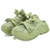 (WMNS) FILA FUSION Bianco Mule Slippers 'Green' T12W331302FWP sold by KicksCrew