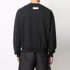 HERON PRESTON CTNMB Sport Crewneck Sweatshirt 'Black White' HMBA016F21JER0061001 sold by KicksCrew