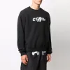 HERON PRESTON CTNMB Sport Crewneck Sweatshirt 'Black White' HMBA016F21JER0061001 sold by KicksCrew