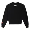 HERON PRESTON CTNMB Sport Crewneck Sweatshirt 'Black White' HMBA016F21JER0061001 sold by KicksCrew