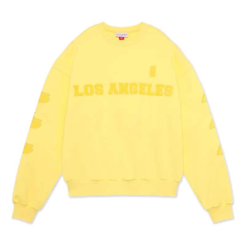 Mitchell & Ness x NBA Los Angels Lakers 24 Sweatshirt 'Yellow' MNJYFWF22002-YELLOW sold by KicksCrew
