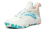 ANTA Ling Level Basic Basketball Shoes 'White Blue Pink' 112141148R-4 sold by KicksCrew