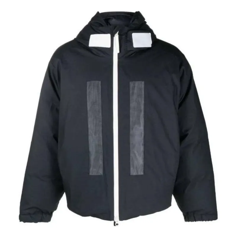 STONE ISLAND Logo Printed Zip-up Padded Jacket 'Navy' 7915424X2-V0020 sold by KicksCrew