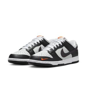 Nike Dunk Low 'Black Total Orange Mini Swoosh' FN7808-001 sold by KicksCrew