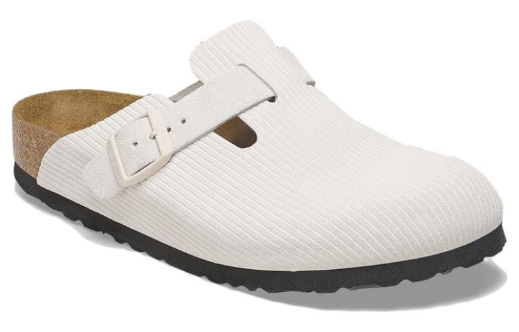 (WMNS) Birkenstock Boston Suede Leather Embossed 'Corduroy Antique White' 1025252 sold by KicksCrew product image thumbnail 3