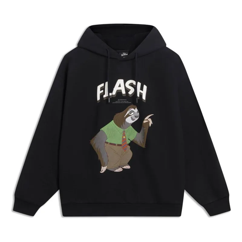 Li-Ning x Disney Zootopia Graphic Hoodie 'Black' AWDT345-5 sold by KicksCrew