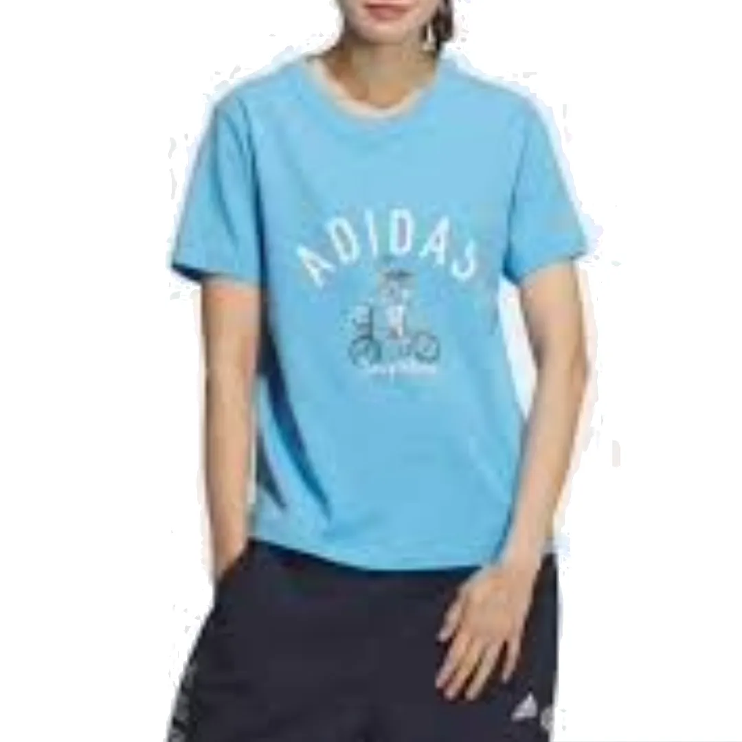(WMNS) adidas Original T-Shirt Asia Sizing 'Blue' JN7771 sold by KicksCrew product image thumbnail 2