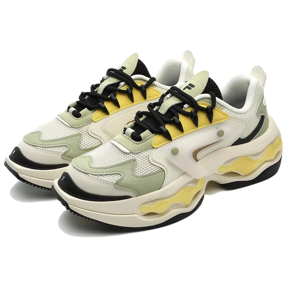 (WMNS) FILA FUSION NEBULA Sneakers 'White Yellow Green' T12W331105FAG sold by KicksCrew product image thumbnail 2