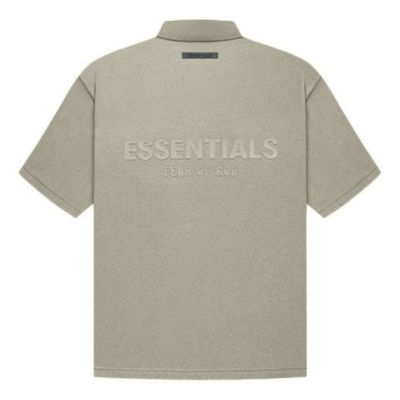 Fear of God Essentials FW21 Logo Polo Shirt 'Pistachio' FOG-FW21-005 sold by KicksCrew