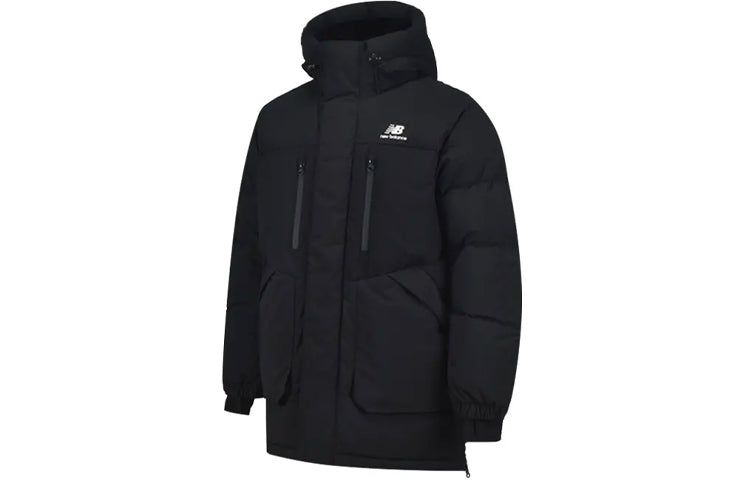 New Balance Winter Hooded Thickened Long Down Jacket 'Black' NCNPA43111-BK sold by KicksCrew product image thumbnail 3