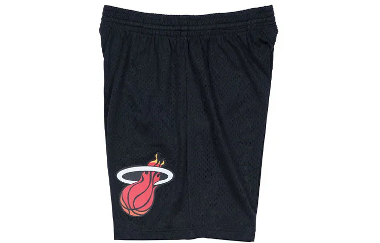 Mitchell & Ness NBA Swingman Shorts Miami Heat Road 1996-97 'Black Red' SMSHGS18239-MHEBLCK96 sold by KicksCrew product image thumbnail 2