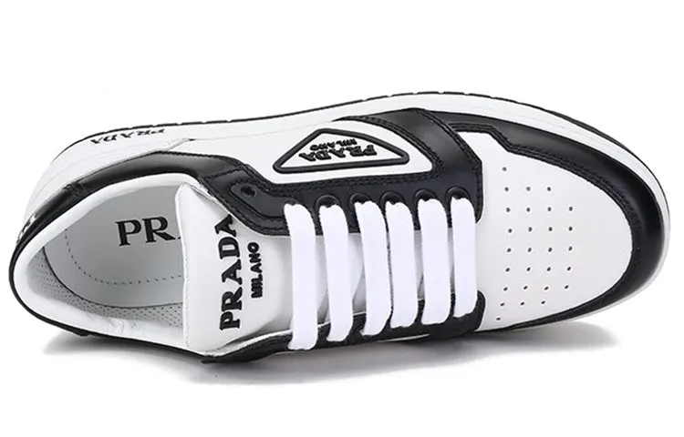 (WMNS) PRADA District Leather Sneakers 'White Black' 1E790M_3LJ6_F0964_F_030 sold by KicksCrew product image thumbnail 3