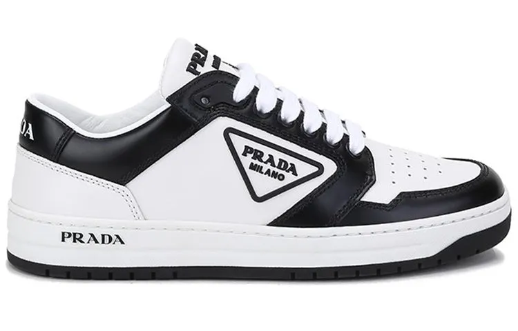 (WMNS) PRADA District Leather Sneakers 'White Black' 1E790M_3LJ6_F0964_F_030 sold by KicksCrew product image thumbnail 2