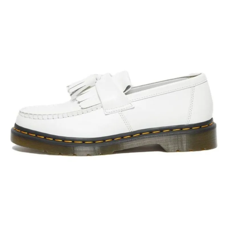 Dr. Martens Adrian Yellow Stitch Leather Tassel Loafers 'White' 27431100 sold by KicksCrew