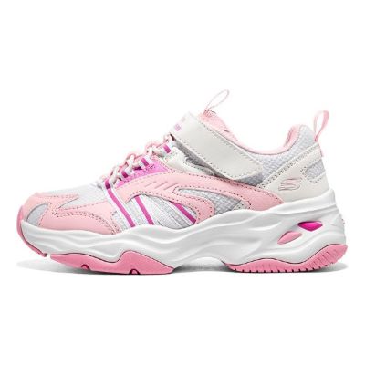 (GS) Skechers Dlites 4.0 'White Pink' 302586L-PKW sold by KicksCrew