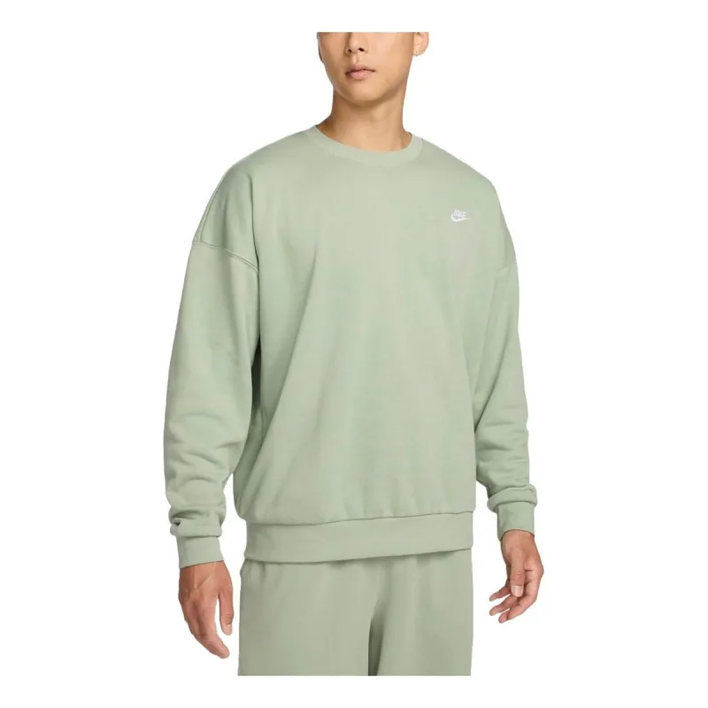 Nike Club Fleece Oversized French Terry Crewneck Sweatshirt Asia Sizing 'Jade Horizon' HJ1820-370 sold by KicksCrew