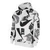 Nike Sportswear Club Pullover Hoodie 'White Black' CJ6312-010 sold by KicksCrew