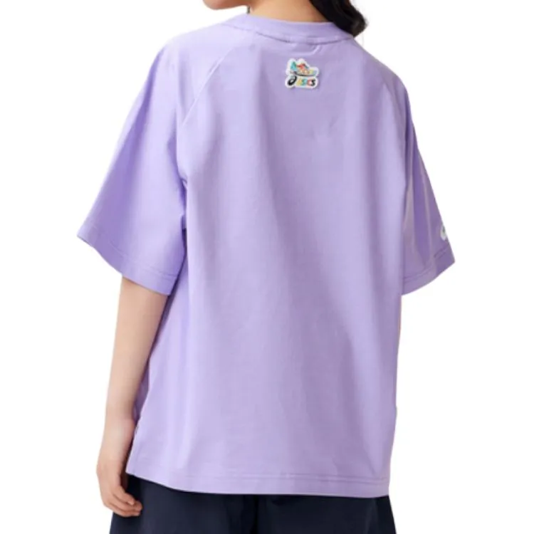 (GS) ASICS Logo Print T-shirt 'Purple' 332241173077-508 sold by KicksCrew product image thumbnail 4