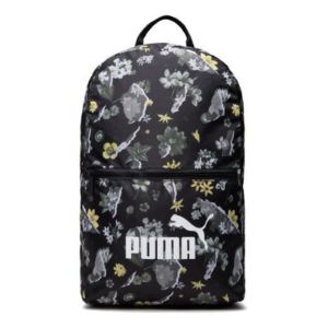 (WMNS) Puma Core Seasonal Daypack Backpack 'Black White Purple Yellow' 077381-01 sold by KicksCrew
