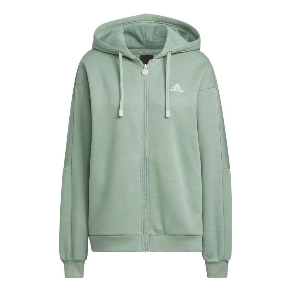 (WMNS) Adidas Word FZ Hoodies 'Olive Green' IK9894 sold by KicksCrew