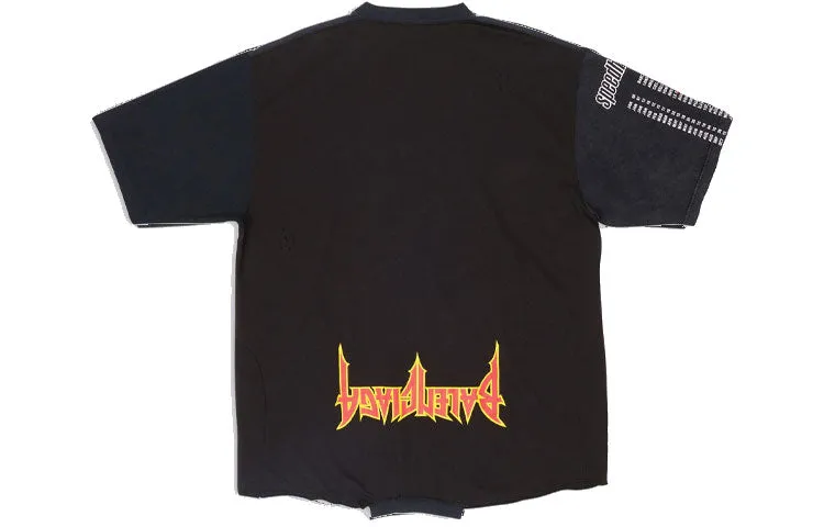 Balenciaga Speed Hunters Upside Down T-Shirt Oversized 'Black Faded' 698811TMVC90100 sold by KicksCrew product image thumbnail 2