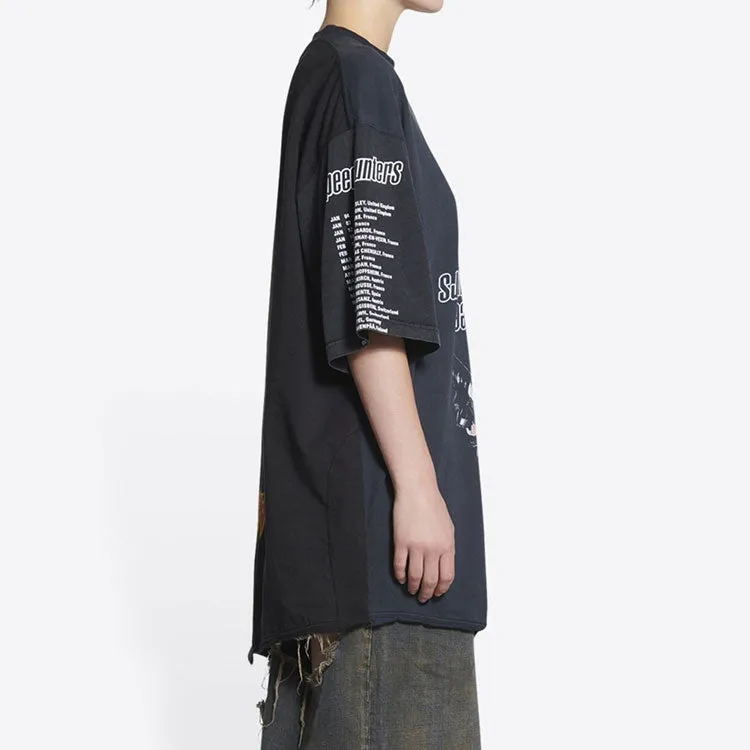 Balenciaga Speed Hunters Upside Down T-Shirt Oversized 'Black Faded' 698811TMVC90100 sold by KicksCrew product image thumbnail 5