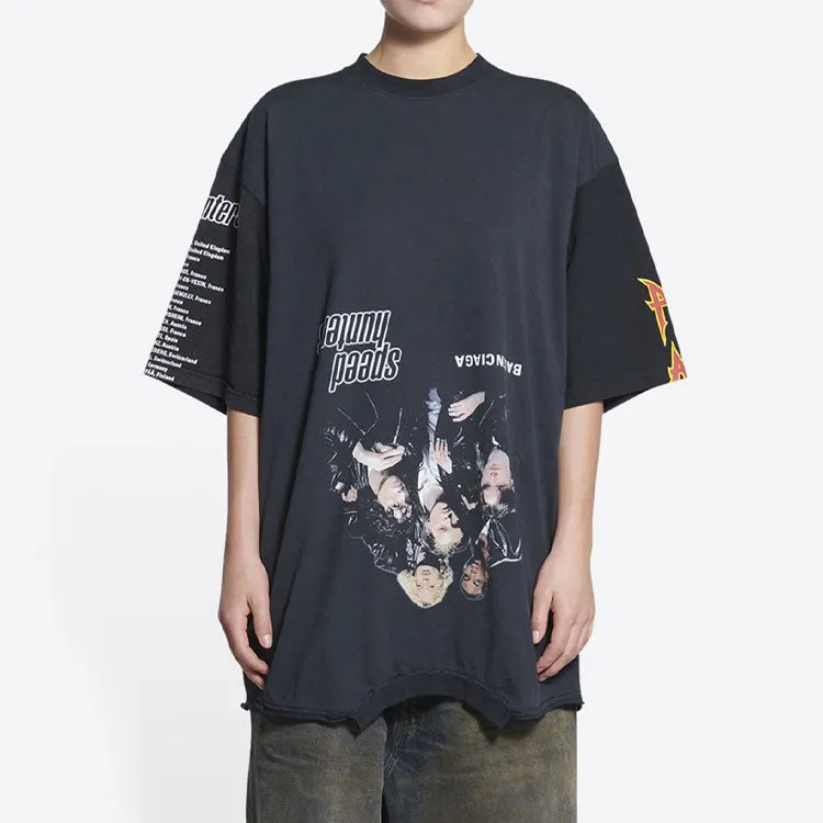 Balenciaga Speed Hunters Upside Down T-Shirt Oversized 'Black Faded' 698811TMVC90100 sold by KicksCrew product image thumbnail 3