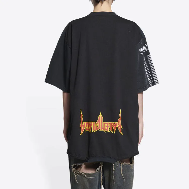 Balenciaga Speed Hunters Upside Down T-Shirt Oversized 'Black Faded' 698811TMVC90100 sold by KicksCrew product image thumbnail 4