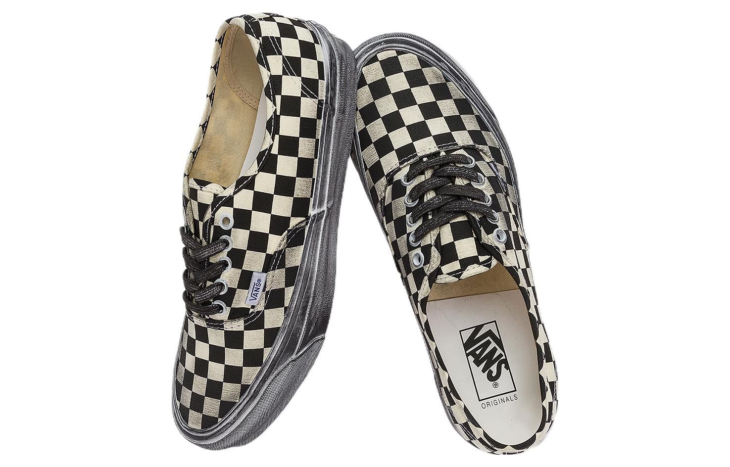 Vans Vault OG Authentic LX 'Stressed Black White Checkerboard' VN0A5FBD95Y1 sold by KicksCrew product image thumbnail 4