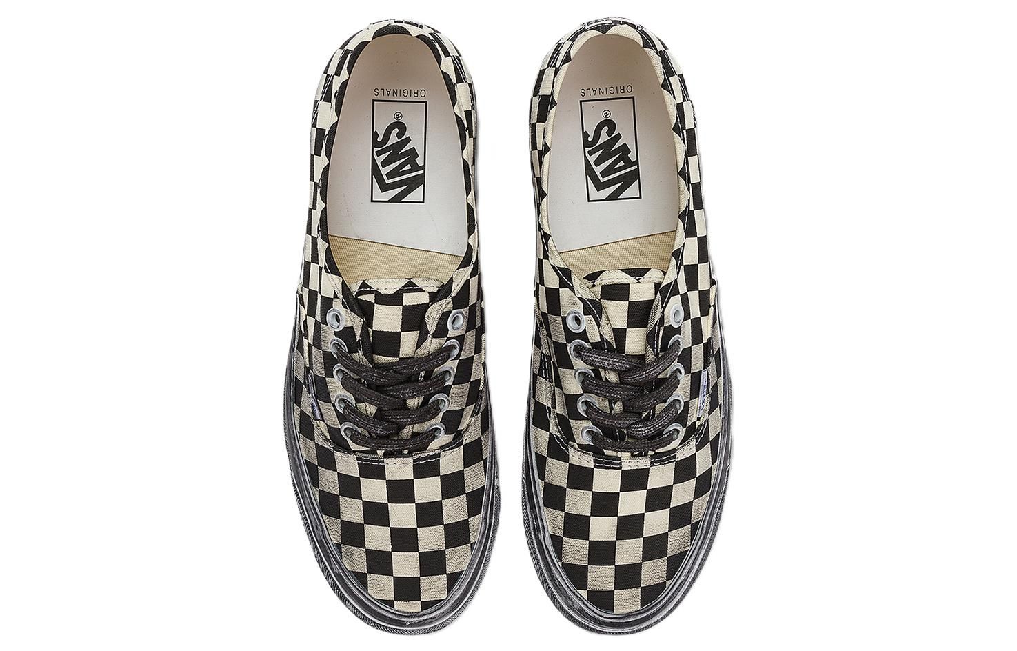 Vans Vault OG Authentic LX 'Stressed Black White Checkerboard' VN0A5FBD95Y1 sold by KicksCrew product image thumbnail 3
