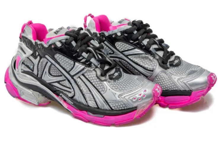 (WMNS) Balenciaga Runner 'Silver Black Pink' 772767W3RBW9155 sold by KicksCrew product image thumbnail 3