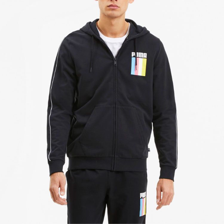Puma Celebration Full-Zip Jacket 'Black' 585062-01 sold by KicksCrew product image thumbnail 4