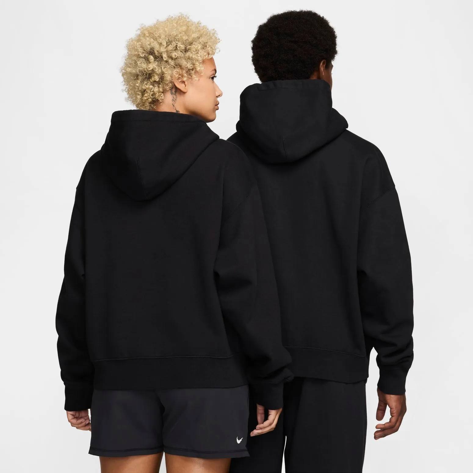 Nike x Stussy SS24 Full-Zip Fleece Hoodie 'Black White' FJ9175-010