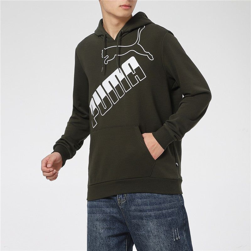 Puma Big Logo Hoodie 'Army Green White' 588667-70 sold by KicksCrew product image thumbnail 5
