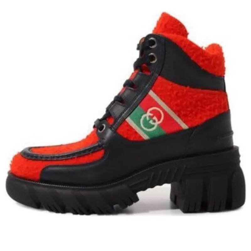 ショートブーツ・ブーティ x North Face Romance Ankle High Casual Boots WMNS) Gucci x North Face Romance Ankle High Boots 'Royal